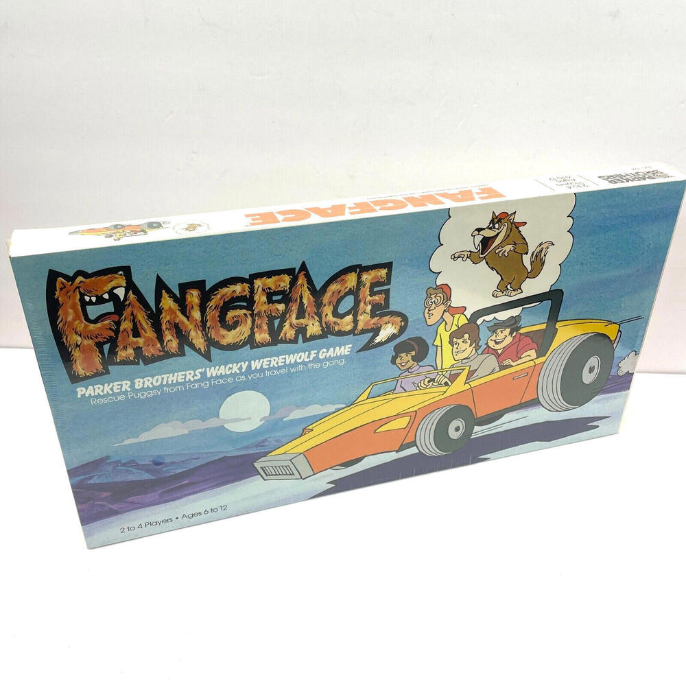 Vintage FangFace Board Game Parker Bros Wacky Warewolf 70s 1979 NOS *NEW SEALED